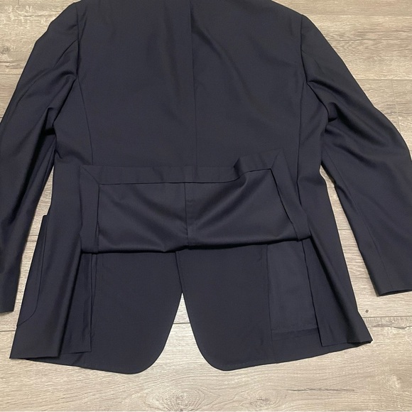 Paul Betenly Mens Navy Blue Blazer Sport Coat Blazer Wool Cashmere Sz 44R - Picture 9 of 9